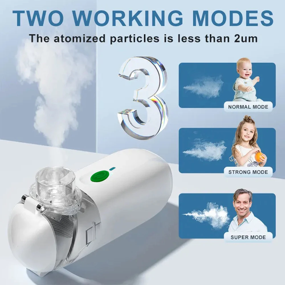 Portable Nebulizer Silent Home Nebulizador Kids Adult Inhaler Aerosol Atomizer Medical Equipment