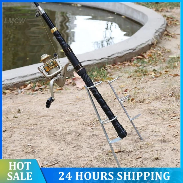 Protable Fishing Rod Pole Stand Holders Professional Fishing Rod