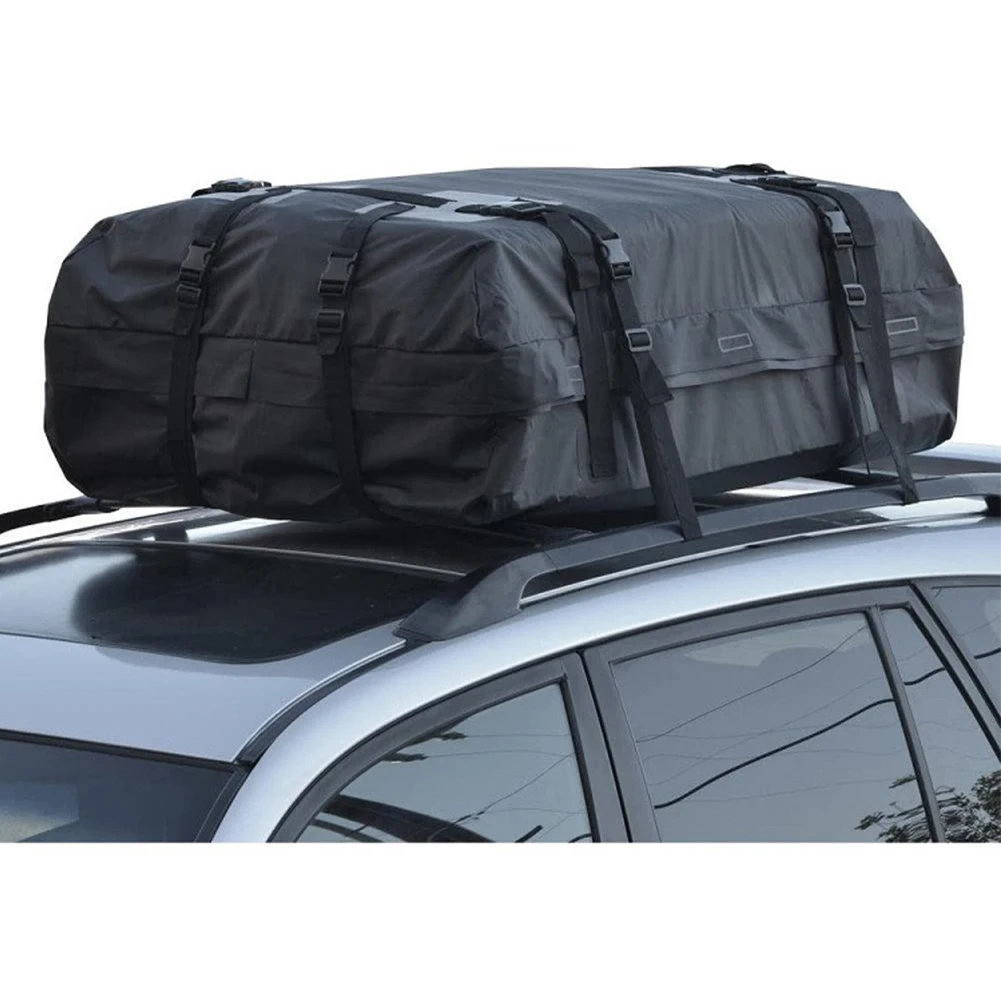 600D Waterproof Roof Cargo Bag Large Capacity Car Roof Top Luggage Carrier 1