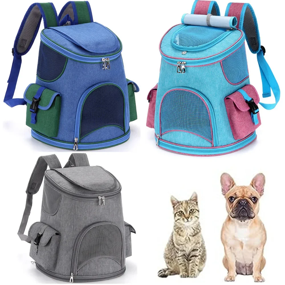 Pet Bags Breathable and Cool Cat Travel Backpack with Two Side Pockets Dog Carrier Large Suitable for Hiking Traveling Camping Pet Bags Breathable and Cool Cat Travel Backpack with Two Side Pockets Dog Carrier Large Suitable for Hiking Traveling Camping