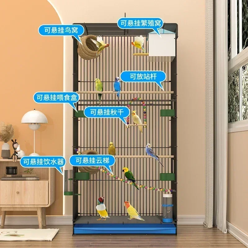 Garden Loungefly Nest Bird Cage Metal Breeding Box Bird Cage Parrot Large Canari House Gabbia Per Papagalli Furniture YN50BC
