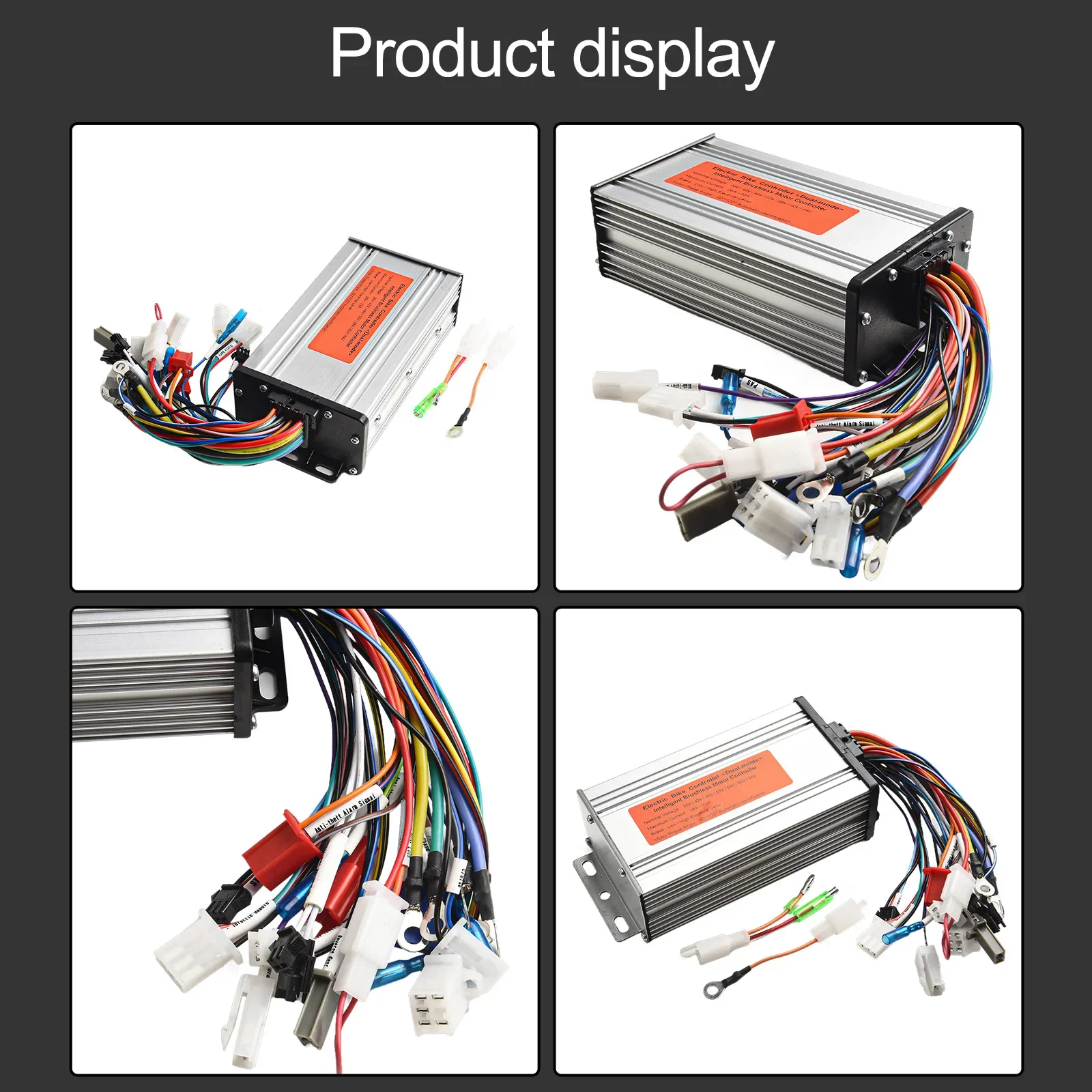 thumbnail image 2 of ICONSPORTSS 36V 48V 52V 60V 72V Brushless Motor Controller With Display Panel, Wiring For Electric Go Kart, Scooter, ATV, Quad, Bicycle, Tricycle, Drift Trike, Buggy, E-Bike, Razor, Golf Cart 2 of 11