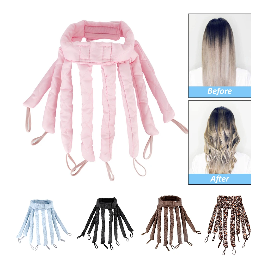 Heatless Hair Curler Strap Octopus Curl Rollers Soft Curling Rod Headband Lazy Sleeping Foam Curls Wave Styling Tools 1pc