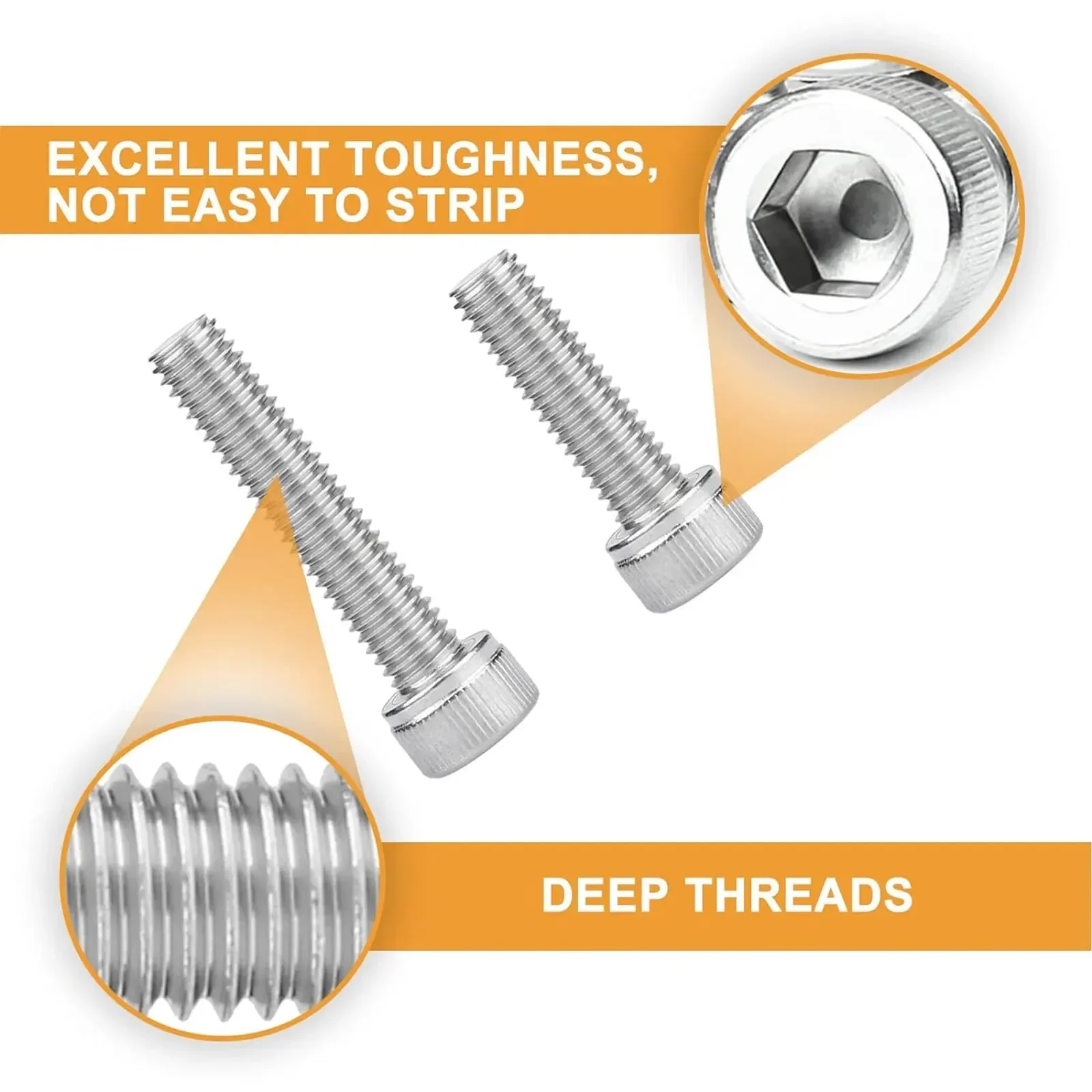 Hex Head Screw And Nut Set M3 Stainless Steel Screw Series For Small DIY Repair Projects 150PCS,screw bolt nut set,stainless steel screws,hex nuts assortment kit