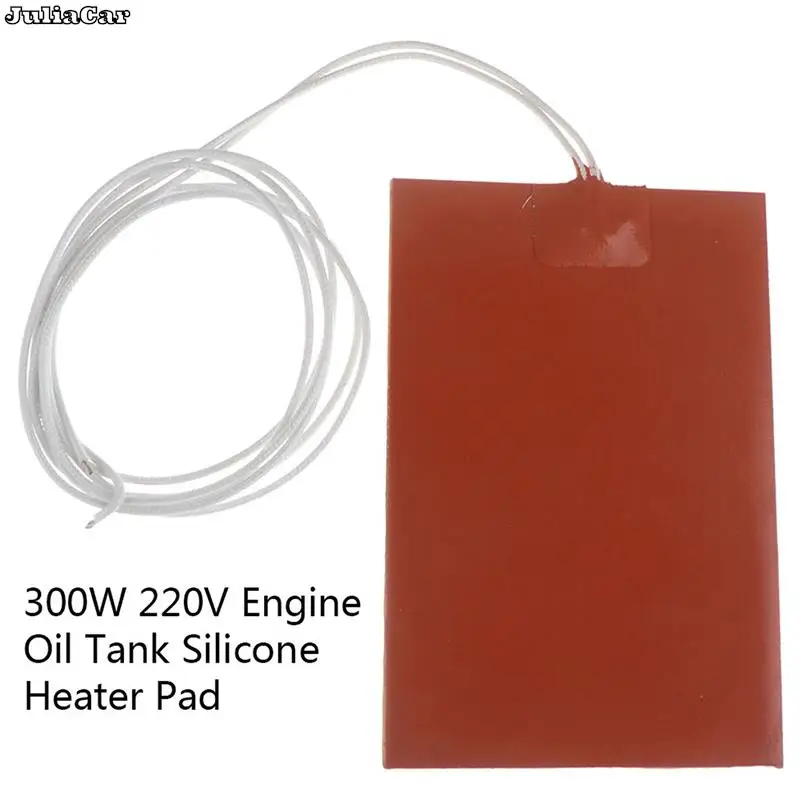 300W220VEngineOilTankSiliconeWaterproofHeaterPadUniversalFuel