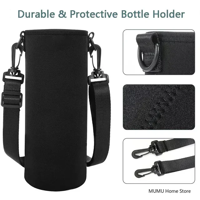 750ML/1000ML/1500ML Sports Water Bottle Case Insulated Bag Neoprene Pouch Holder Sleeve Cover For Mug Bottle Cup Storage Holder 2