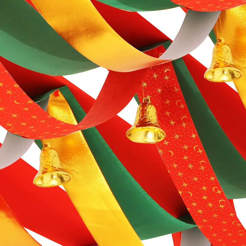 

Christmas Tree Decorations Christmas Decorations Wave Flag Scene Arrangement Ribbon Hanging Flag Pull Flower Pendant Pendant