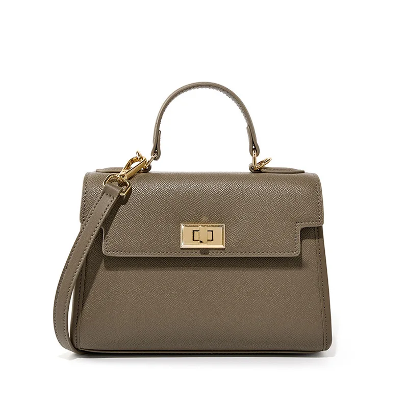 2024 New Popular Versatile Cowhide High-end Genuine Leather Bag Mini Crossbody Handheld Small Bag for Women Classic