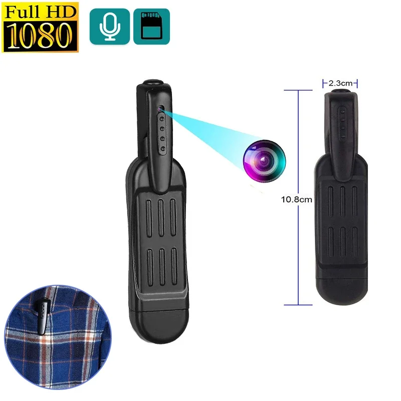 T189 Full Hd 1080P Mini Fotocamera Telecamera Segreta Indossabile Piccola Penna Fotocamera Mini Dvr Supporto Per Videocamera Digitale Mini Dv