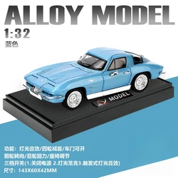 1:32 Sports Car Diecast Toy with Sound and Light (Blue no box)
