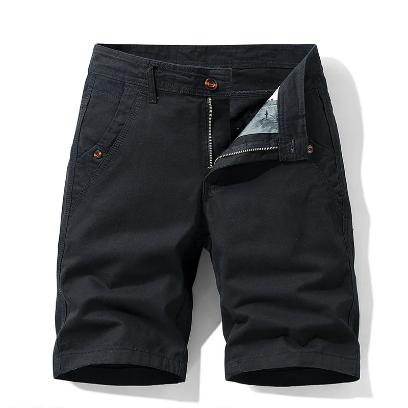 

Мужские летние шорты, модные брендовые шорты для работы, мужские шорты, мужские однотонные шорты средней длины с пятью дюймовыми штанинами, 2024