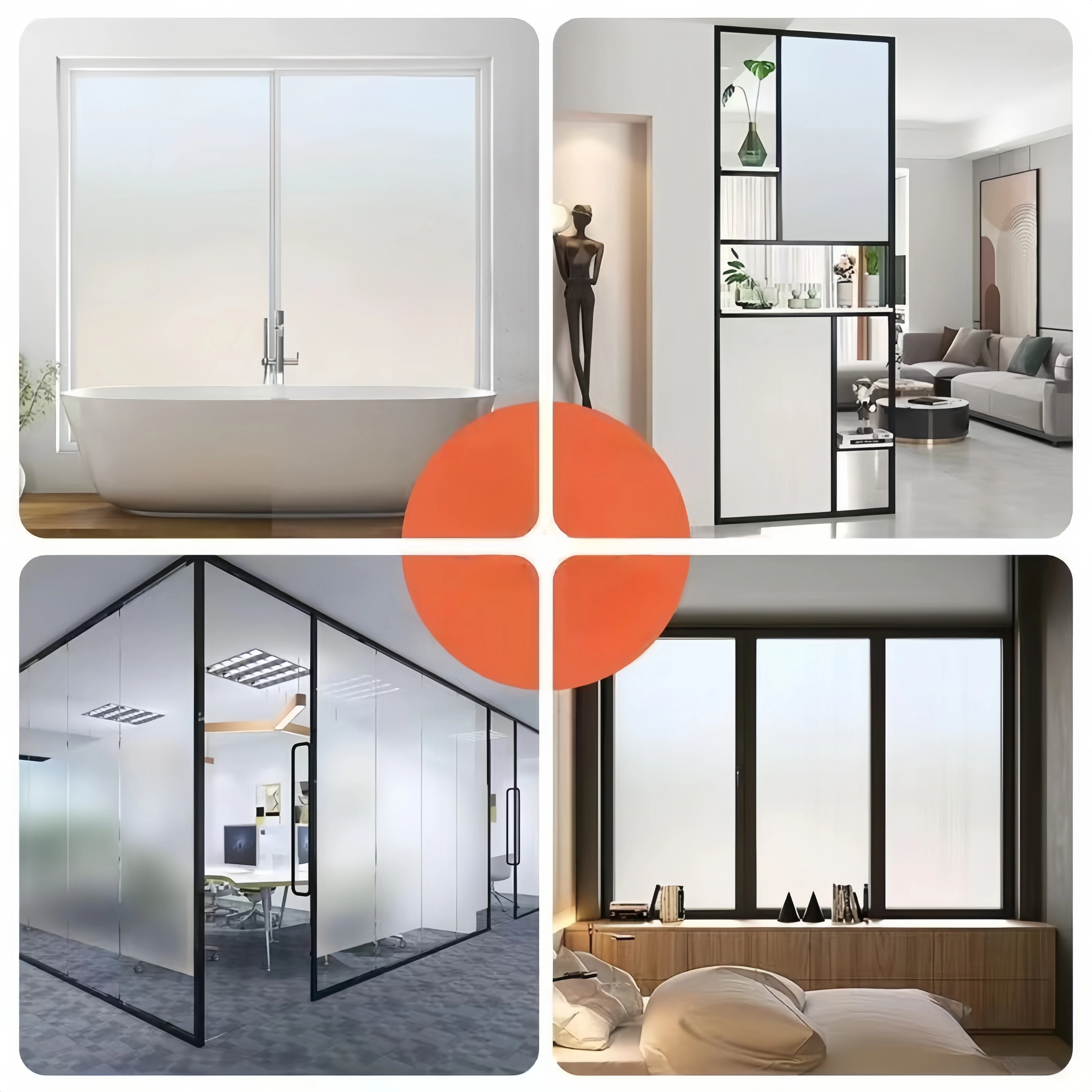 Window film window privacy film window sticker electrostatic adsorption window film privacy frosted glass window sticker covering home translucent opaque bathroom office sticker