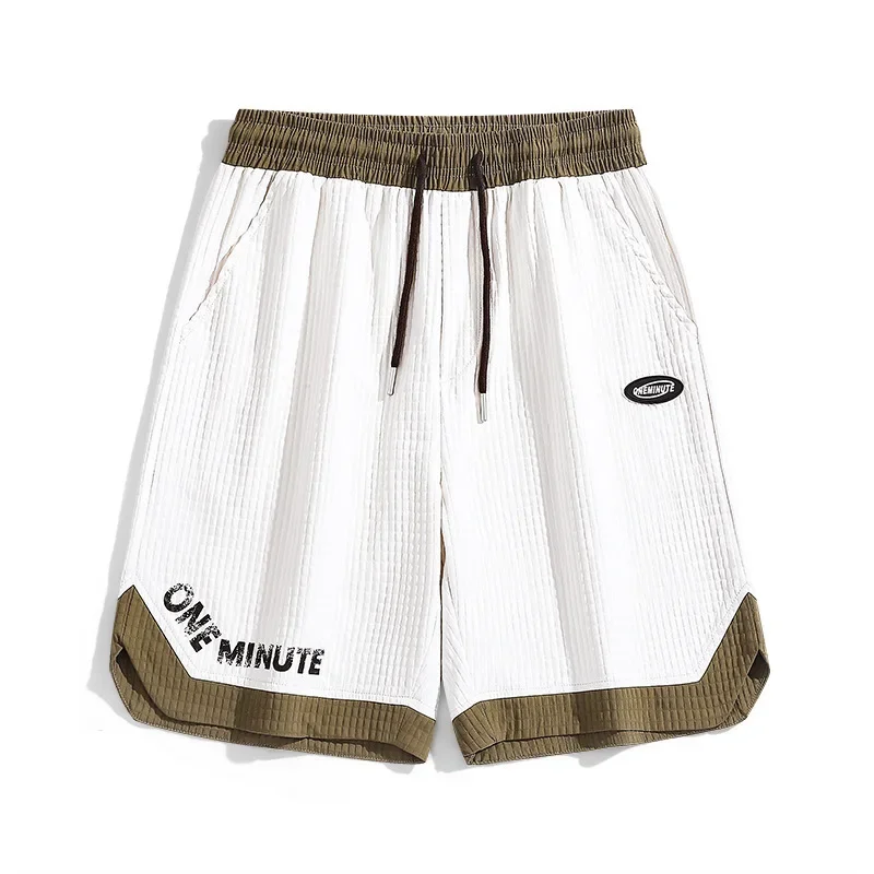 Men's Beach Shorts Summer New Sport Casual Basketball Pants Trendy Five-Quarter Length Shorts Skateboard Sportswear