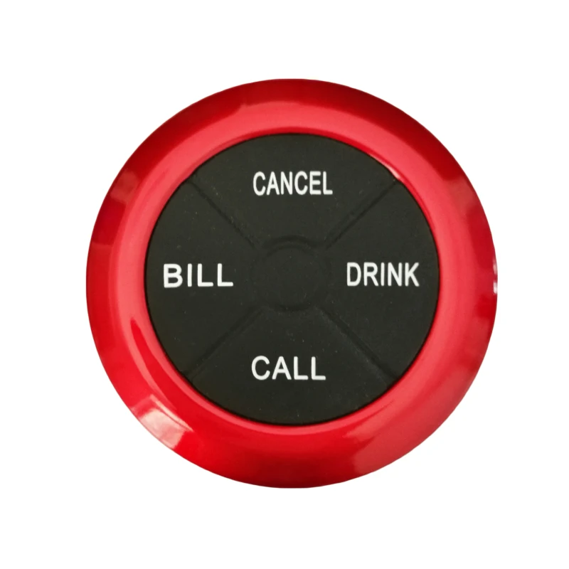 Wireless Waiter Call Bell System 30 Groups Number Restaurant Service Caller 1 Host Receiver with 10 Hookah Button Pager for Bar Wireless Calling System