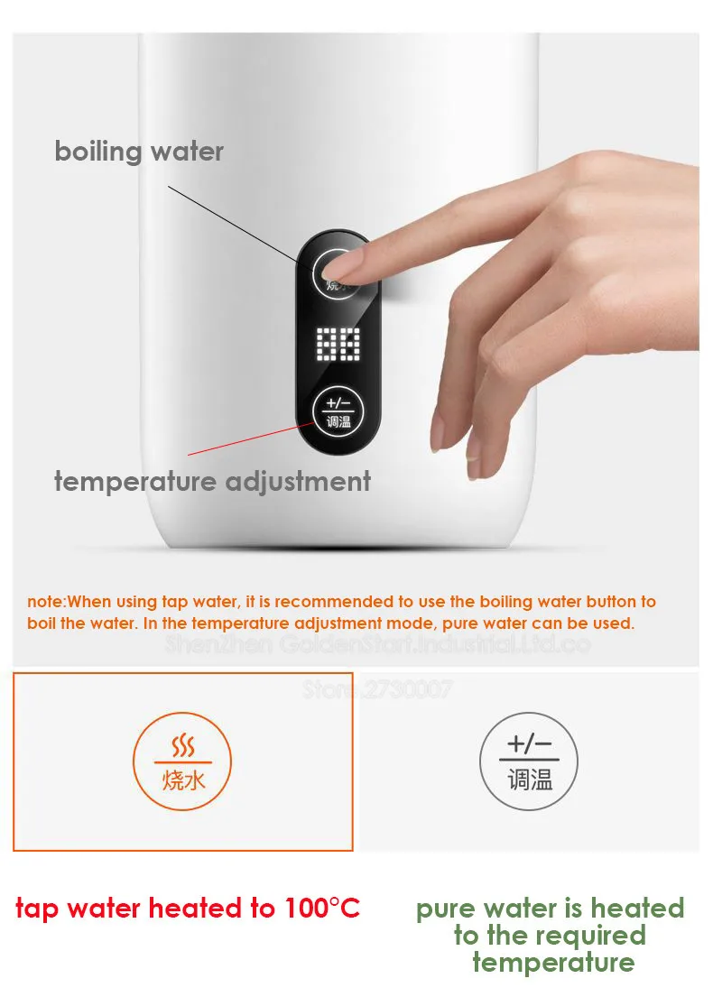 Description Picture 6 of itemTravel Electric Kettle Portable Small Mini Tea Coffee Kettle Water Boiler, Water Heater Steel & Auto Shut-Off & Boil Dry Protect