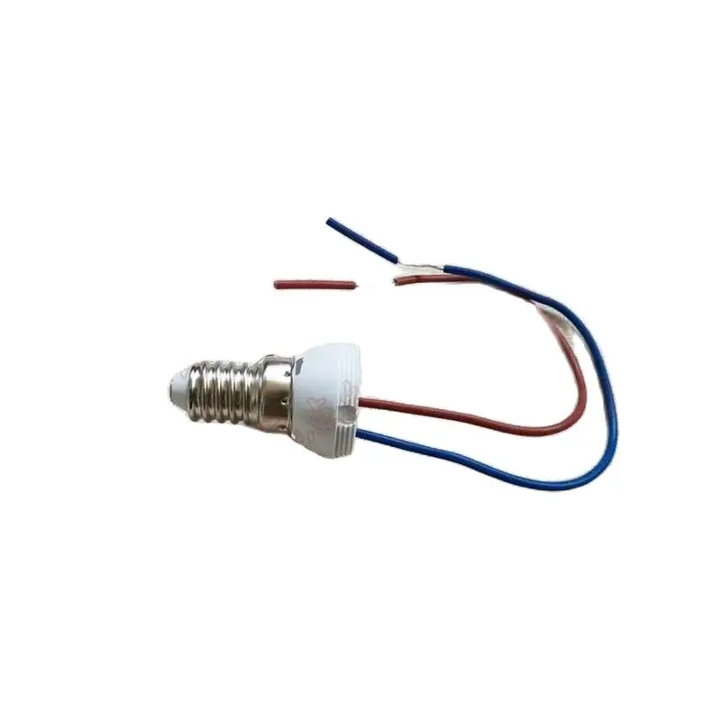 E14 E27 220V Lamp Holder Screw with Wire Plastic LED Lamp Base for Crystal Lighting Modification lamp bulb holder,lamp holder,lamp base,led lamp base