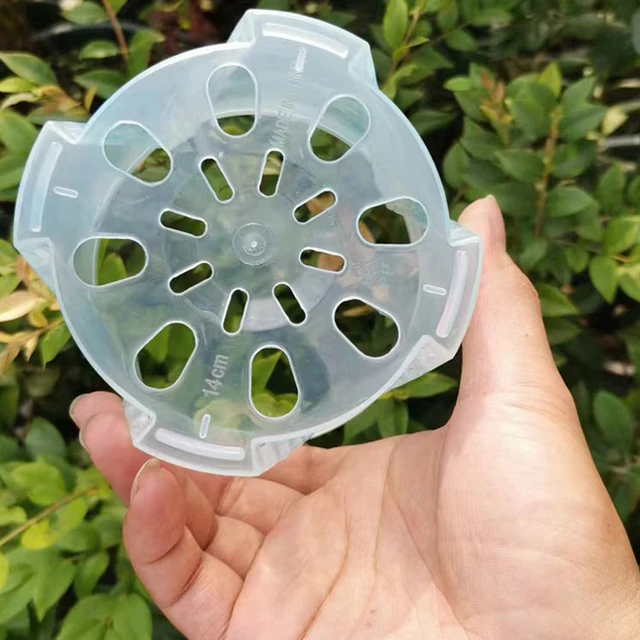 5 Db Gyökérvezérlés Átlátszó Virágcserepek Lélegző Műanyag Sürt Edények Óvodai Phalaenopsis Orchideák Ültetésére - Image 4