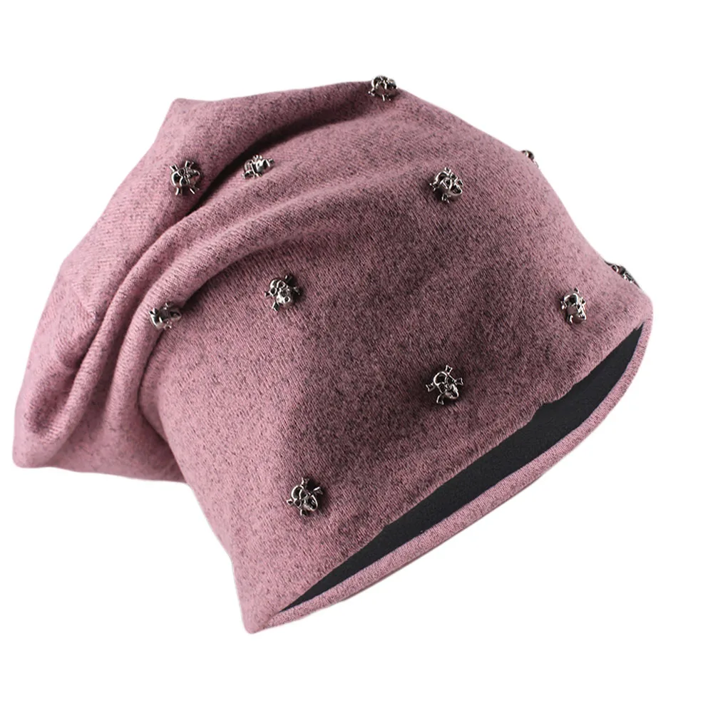 Neue Winter Hut Mode Erwachsene Männer Frauen Warme Mützen Skullies Schädel Lässige Hip Hop Beanie Outdoor Marke Dicke Hüte Motorhaube Verkauf – Detail 18