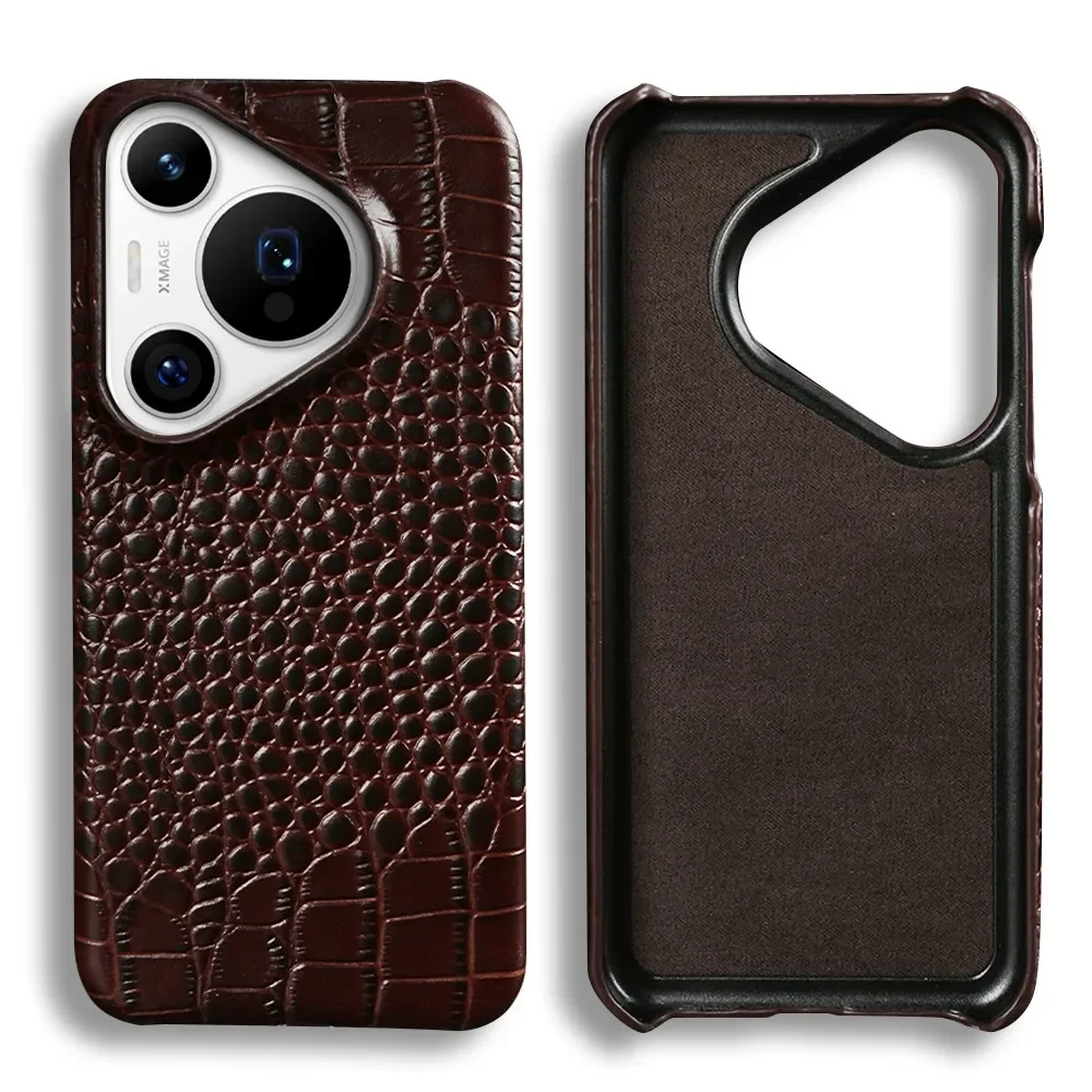 Luxurious Genuine Leather Phone Case - Premium Cowhide Back Cover