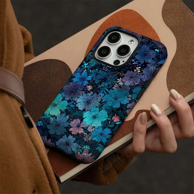 Retro Floral 2-in-1 Protective Phone Case