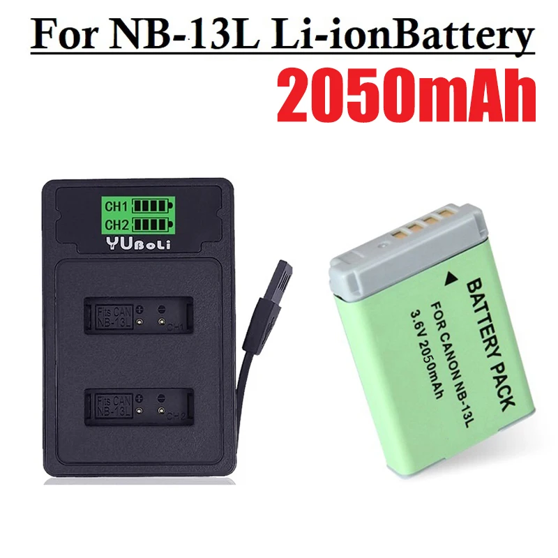Batteria Nb13L Nb-13L 2050Mah Per Caricabatterie Canon A 2Slot G5X G7X G9X G7X Mark Ii Sx620 Hs Sx720 Hs Sx730 Hs G9X Mark Ii Sx740 Hs
