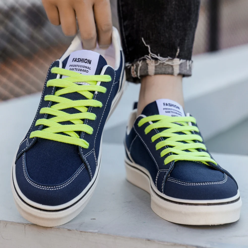 2026 New Men's Canvas Shoes Casual Versatile Low-top Skate Shoes Thick Sole Wear-resistant Sports Work Trendy Shoes 4