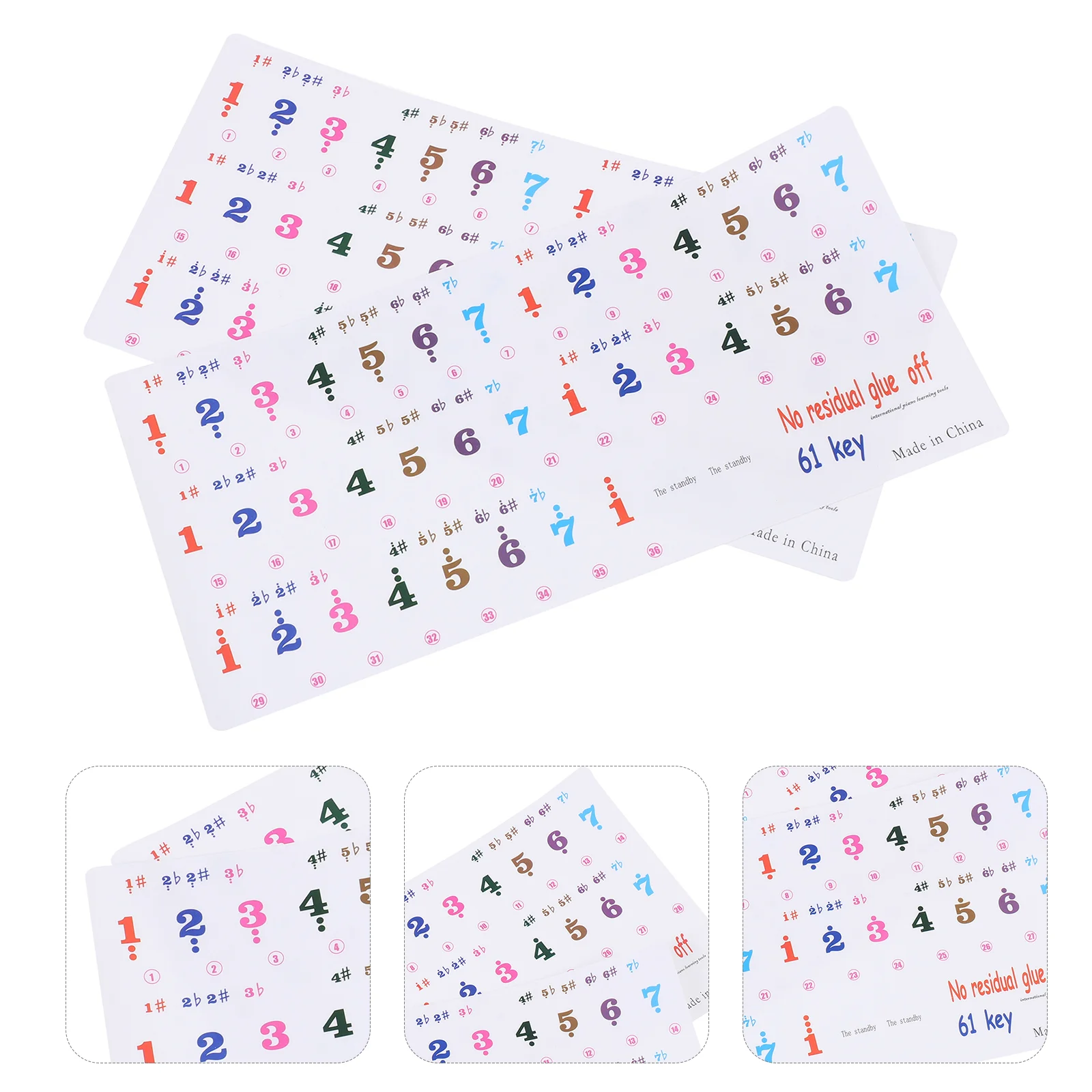 

2 Sheets Beginner Keyboards Introductory Keyboards Adhesive Keyboards Keyboard Keyboards