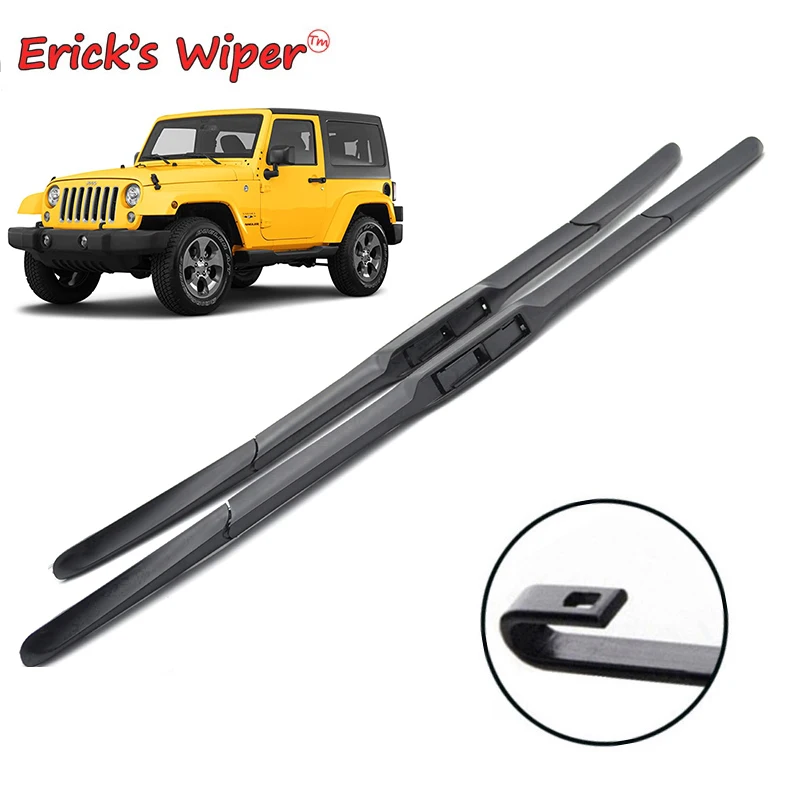 

Erick's Wiper Front Wiper Blades For Jeep Wrangler JK 2007 - 2017 Windshield Windscreen Clean Window Car Rain Brushes16"+16"