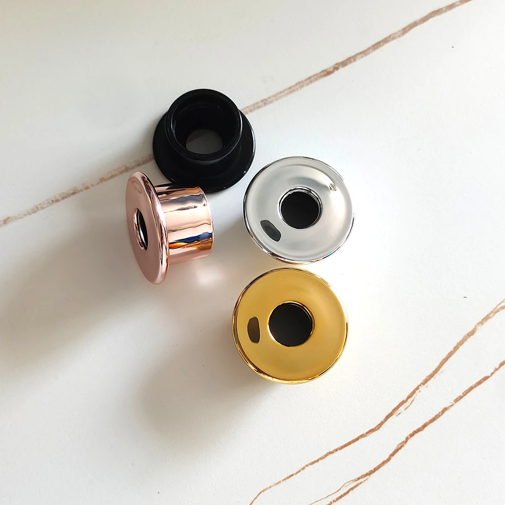 Hat-shape Gold/Silver/Black Electroplate Caps for Home Fragrance Bottles Rattan Sticks Aroma Diffuser Set Essential Oil Bottles