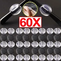 2/60pcs Small Transparent Round Ear Hook Eyeglasses Clear Silicone Glasses Anti Slip Grip Temple Tip Holder Eyewear Accessories 2