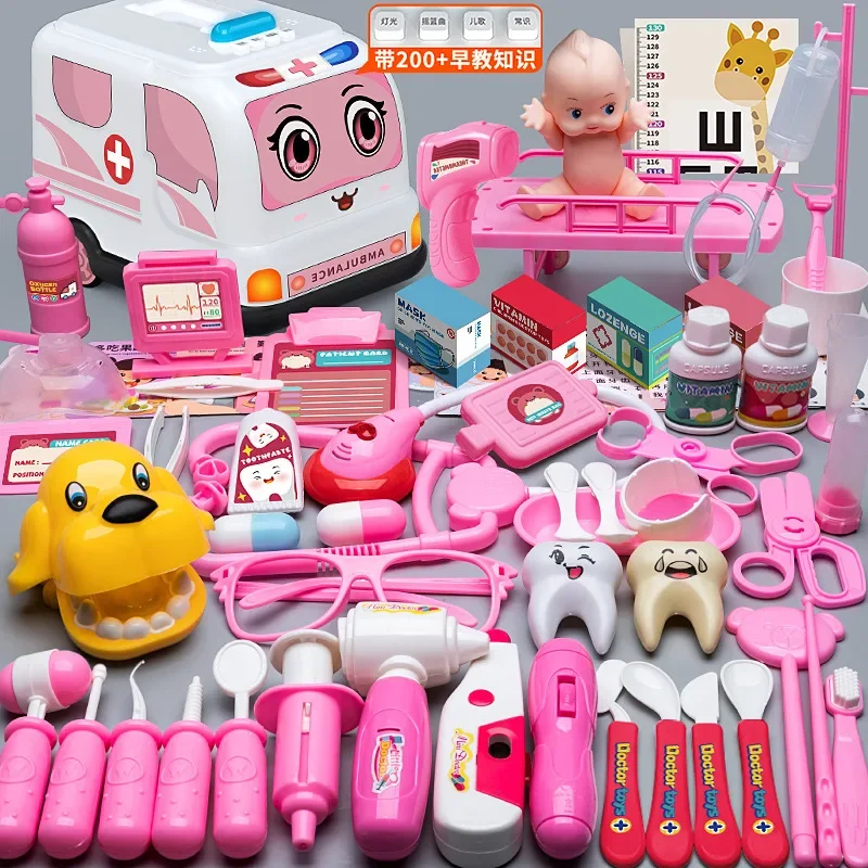 Simulation Doctor Nurse Toy Set Kids Pretend Play Medical Box