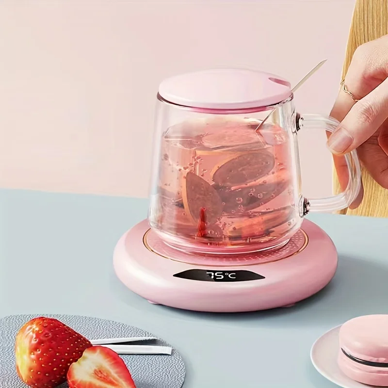 Coffee Mug Warmer, 3 Temperature Settings, Auto Shut Off, USB Heating Pad For Beverages, Milk, Tea & Hot Chocolate (Without Cups