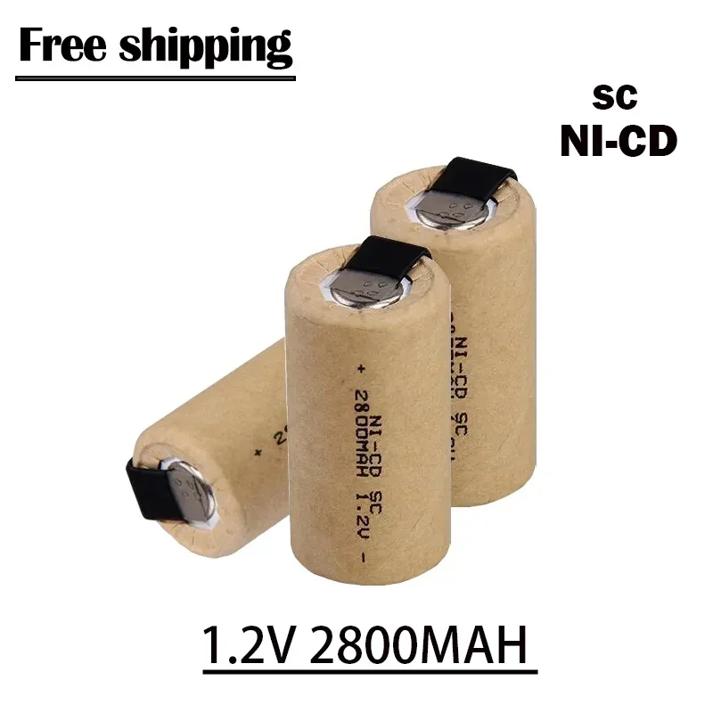 

Free Shipping Rechargeable Battery 2023NEW High Quality 1.2V SC 2800MAH NI-CD Suitable for Electric Screwdrivers, Etc