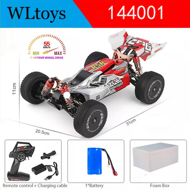 WLtoys 144010/144007 2.4G Racing RC Car 70 km/h Brushless Motor