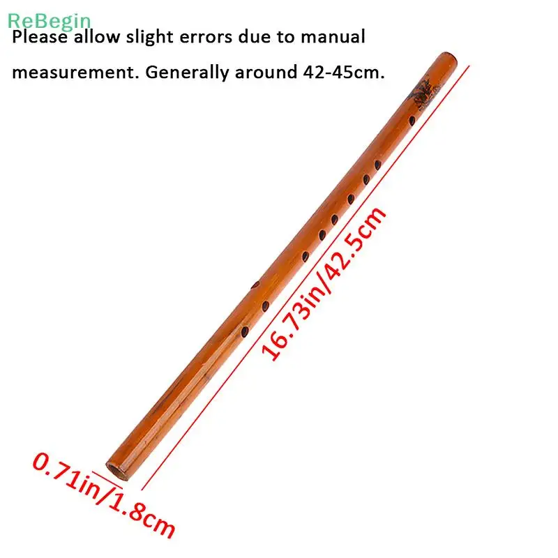 1Pc 6 Hole Bamboo Flute Clarinet Professional Xiao For Friends Students Beginners Musical Instrument