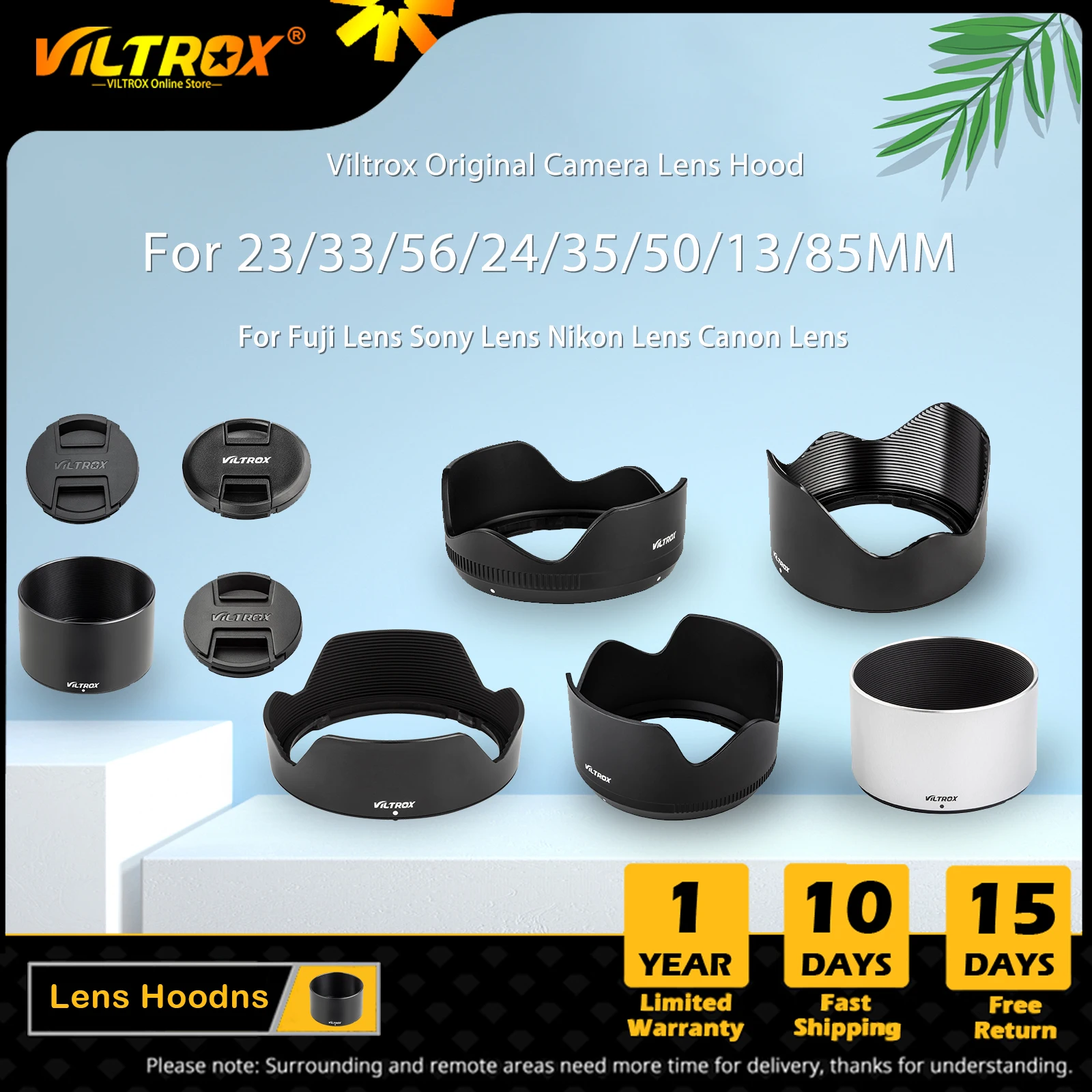 Viltrox23mm33mm56mm13mm85mm24mmOriginalCameraLensHoodFor