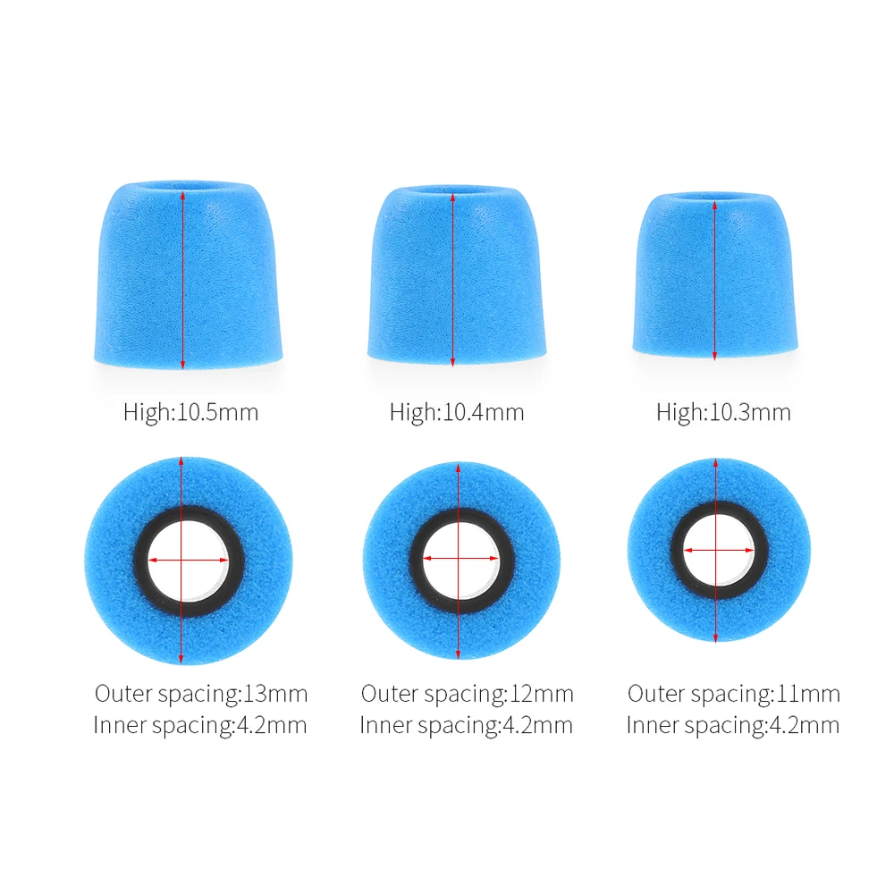 Kz新アップグレードオリジナル3ペア (6個) ノイズ遮断快適な