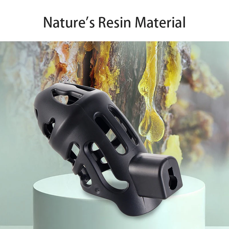 Male Chastity Cage with 3 Snap Ring Adult Supplies Resin Penis Lock Couples SM Sex Toy