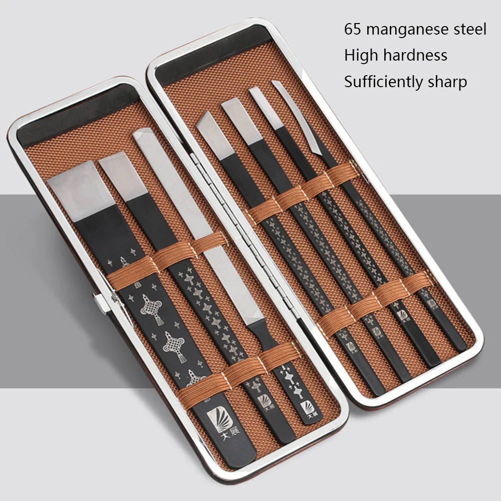 Aço inoxidável Leather Carving Knife Set, Skiving