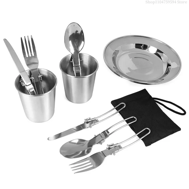 2-3 Person Camping Pot & Kettle Set 6