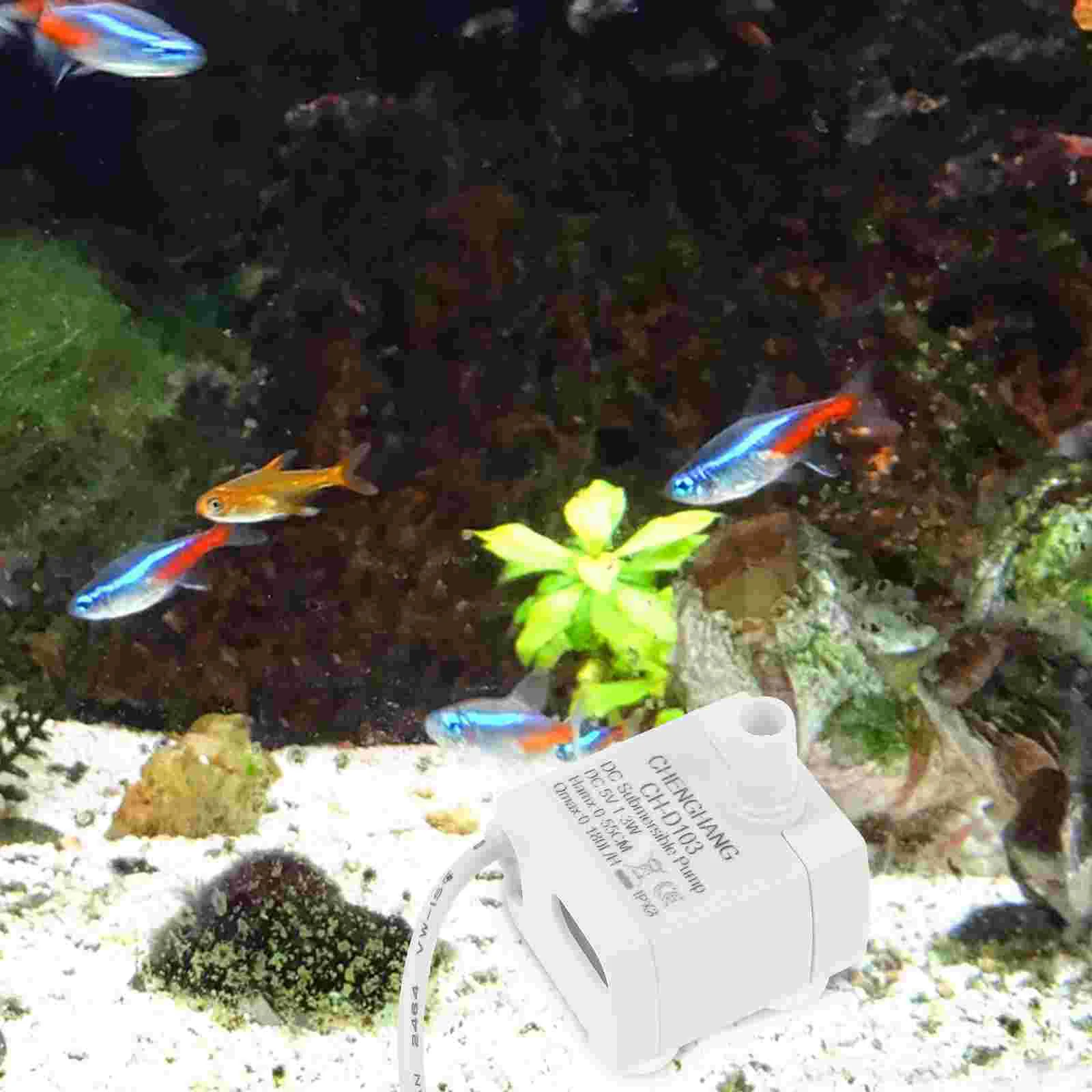 

5V 1-3W Mini Water Pump Aquarium Fish Tank Water Pump 180L/H USB Submersible Water Pump Mini Water Pump For S To M Size Aquarium