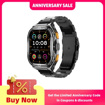 Cubot GT 3 Smart Watch, 5ATM Waterproof, 1.96-inch AMOLED, Blood Oxygen, Fitness Tracker Heart Rate GPS Sport Smartwatch for Men