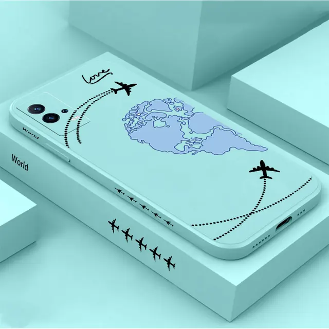 Planes World Map Travel Case for Infinix