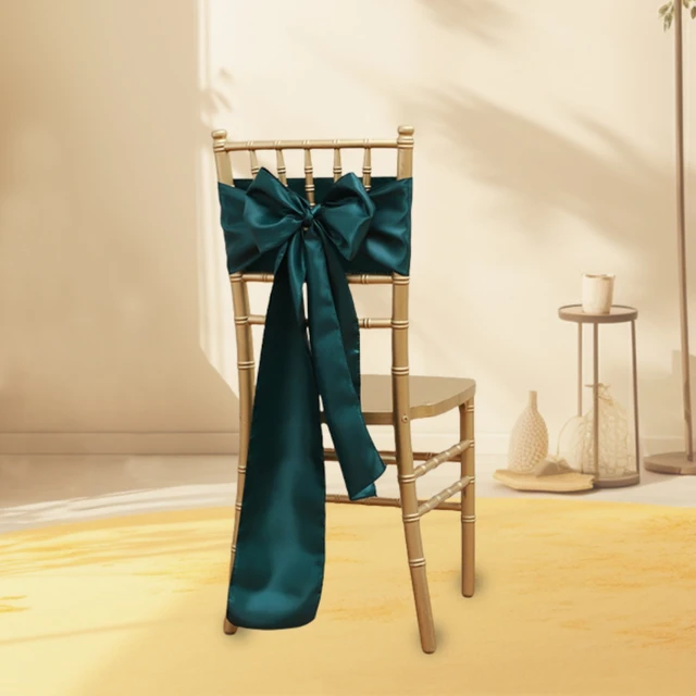 1 pièces produits de décoration de mariage rubans ruban couvre-chaise de Banquet nœuds sangles de chaise décoration de fête de Banquet Sillas 6