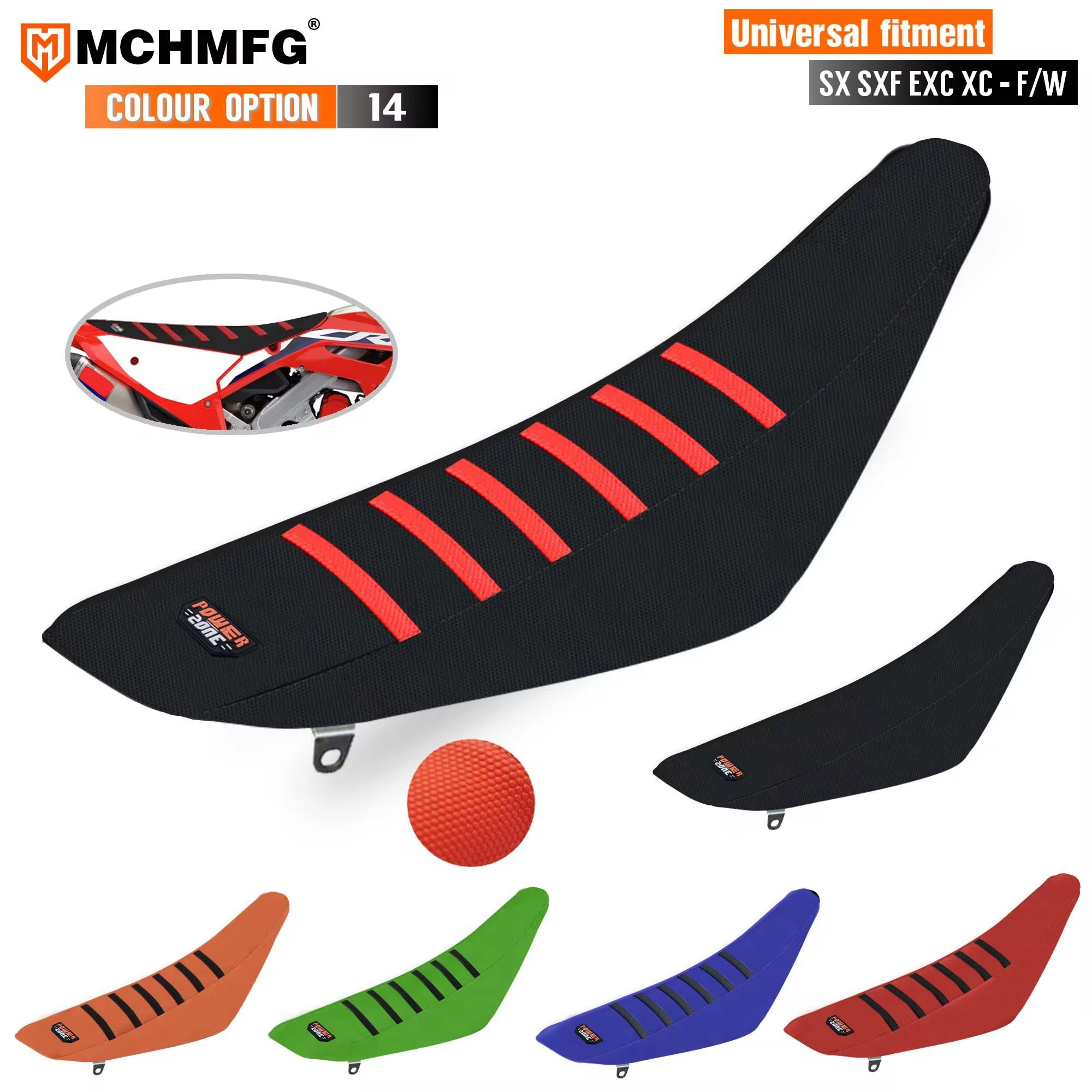 Waterproof Antislip Motorcycle Seat Cover Cushions Set
