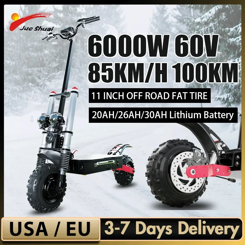 Trottinette électrique Tout Terrain PXID – 500W – 48V 13Ah – 50km/h – Adulte
