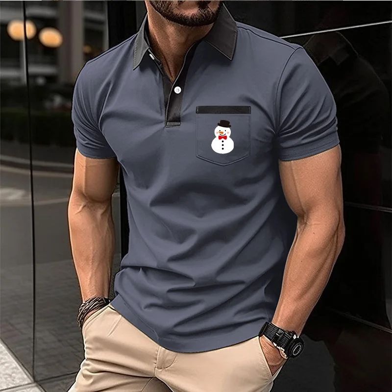 

Классическая одежда с карманами, однотонная уличная одежда, мужская футболка-поло, повседневная одежда, высококачественный модный топ