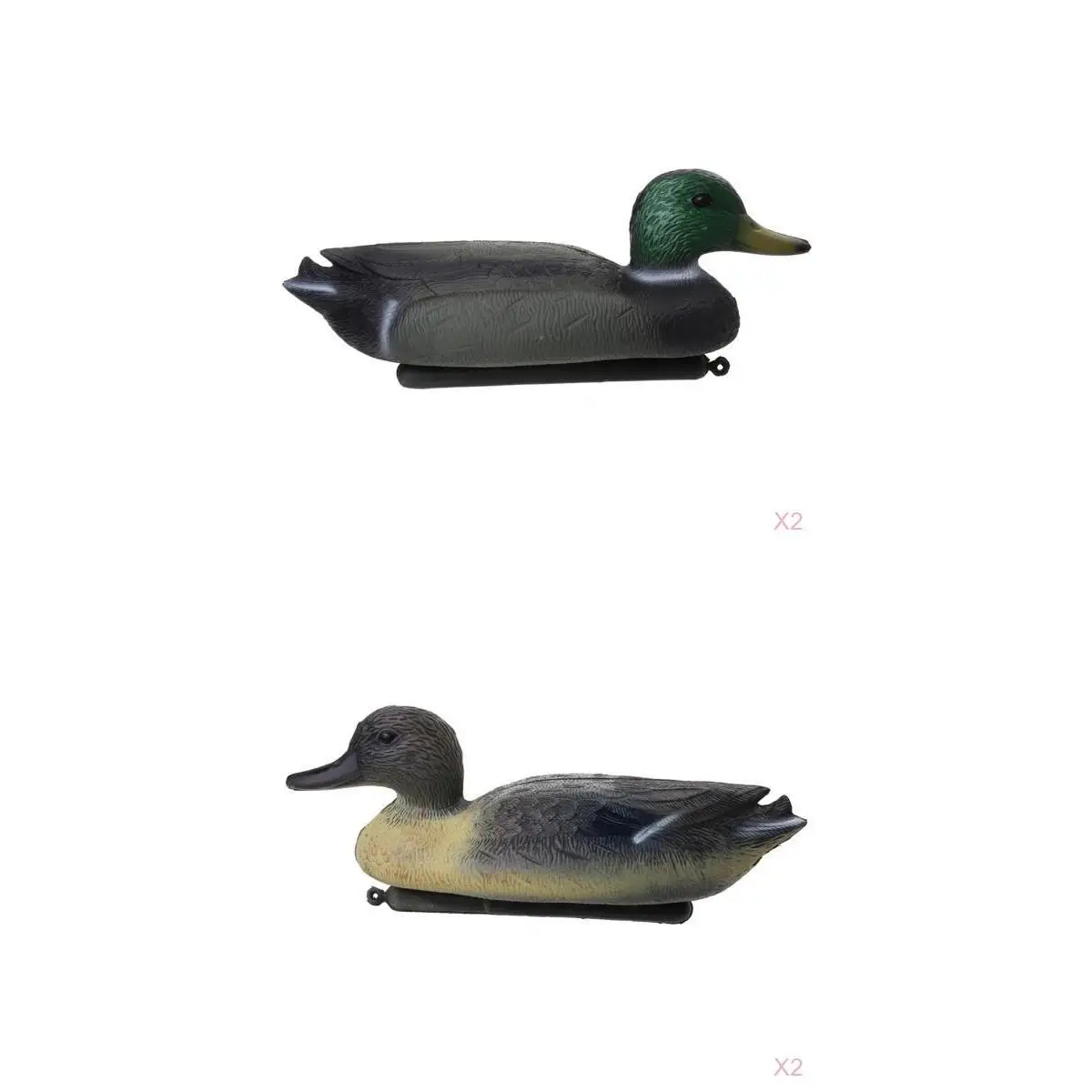 Leurre canard plastique réaliste 3D pour chasse au gibier d'eau - appât leurre oiseau