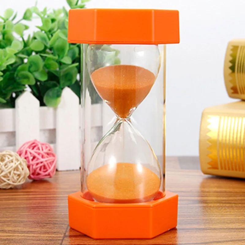 5/10/15/20/30/60 minutes Hourglass Sand Timer Colorful Sandglass sand timer liquid hourglass timer colored hourglass for Kids Plastic Sand Clock Gift Kitchen Timer Home Desk Decor