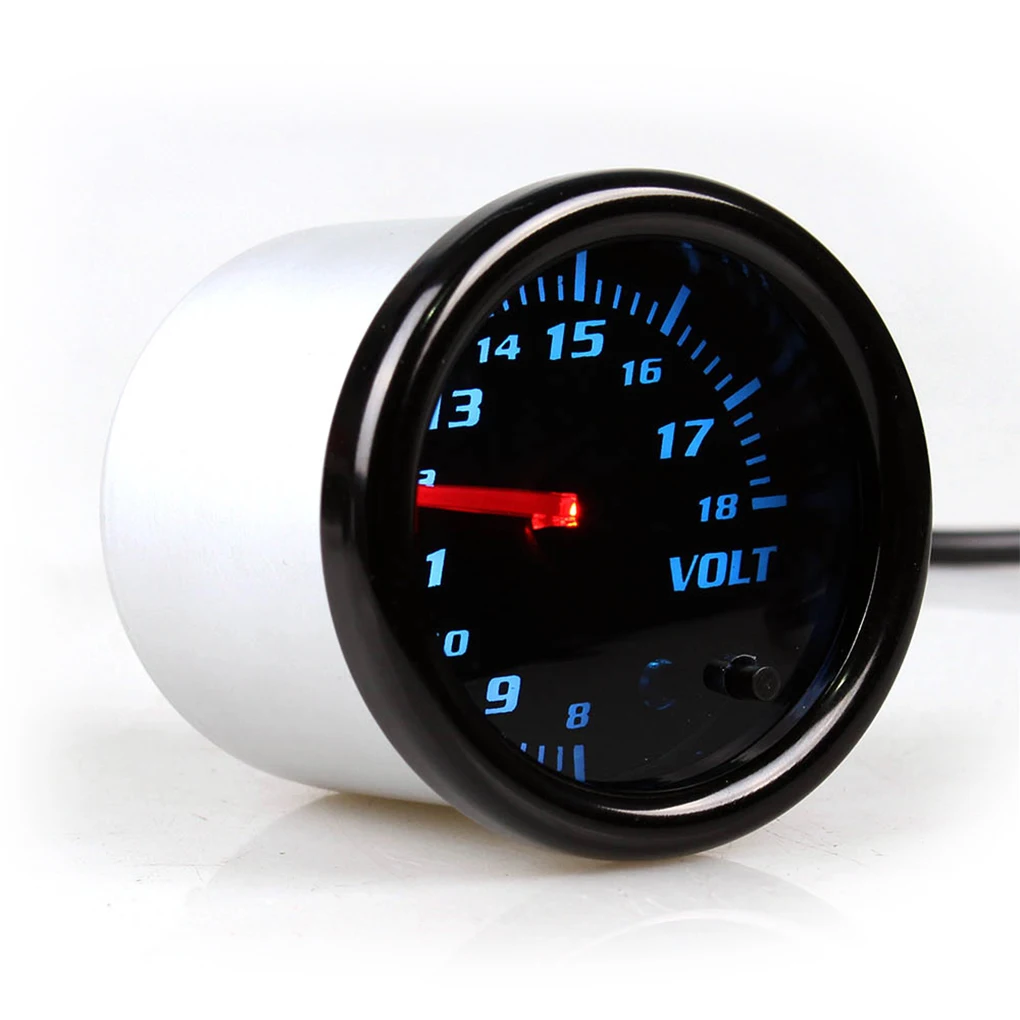 

Удобный в использовании измеритель напряжения для мотоциклов и автомобилей, измеритель напряжения с дымчатой линзой, вольтметр, прецизионный измеритель напряжения для автомобиля